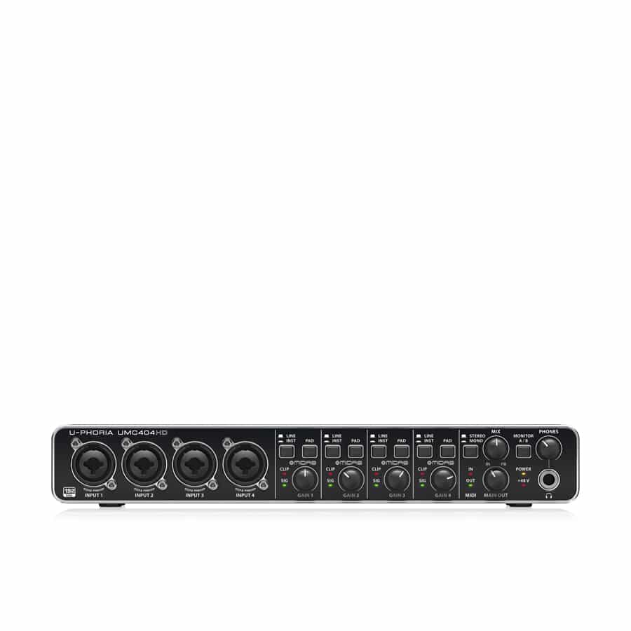 BEHRINGER UMC404HD USB Audio/MIDI Interface Audiophile 4x4 LiveForSound